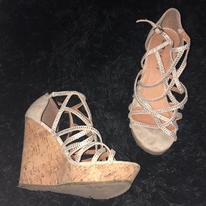 Sparkly wedges